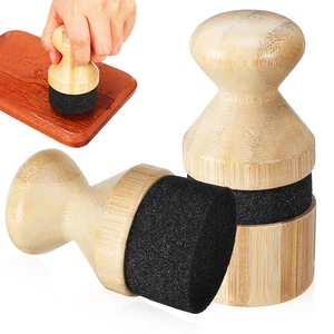 2 Pcs Chopping Board Maintenance Set Wax Applicator Brush Butcher Block - Picture 1 of 12