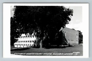 RPPC Guthrie Center IA-Iowa, Guthrie County Courthouse Real Photo Postcard - Picture 1 of 2