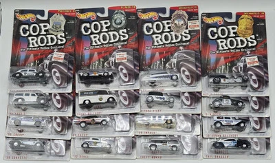 Hotwheels 1999 "COP RODS SERIES" Juego completo de 16. ¡Excelente estado! Foto 1 de 4