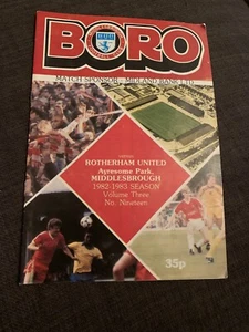 1983 Middlesbrough V Rotherham United Football Programme - Picture 1 of 2
