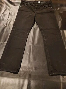 Marc Ecko Cut & Sew Jeans Slim Cut Black/Gray/White Wash Men’s Size 38x32 - Picture 1 of 6