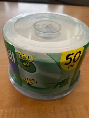 NEW | Maxell CD-R 50 Pack | up to 40X | 700MB 80min Blank Spindle CD | Sealed - Image 1 of 3