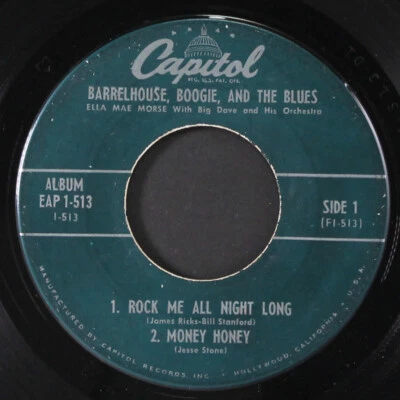 ELLA MAE MORSE: barrelhouse boogie and the blues, part 1 CAPITOL 7" EP 45 RPM - Image 1 of 2