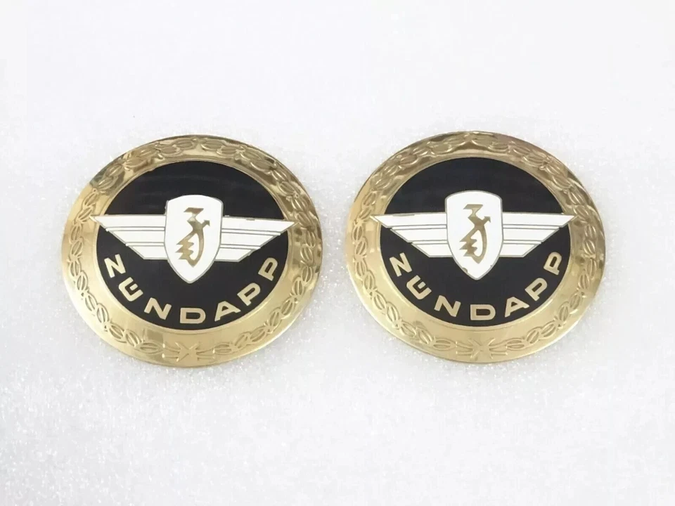 PETROL FUEL TANK BADGES MONOGRAM PAIR VINTAGE ZUNDAPP MOTORCYCLE |Fit For - Imagem 1 de 4