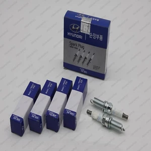 18846 10060 Genuine OEM Spark Plugs (Pack of 4) For Hyundai K3, Forte,Soul, i40, - Picture 1 of 2