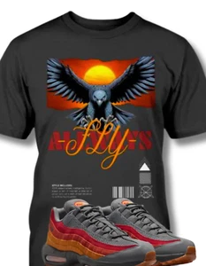 SNEAKER EFFEKT TEE SHIRT PASSEND ZU NIKE Air Max 95 Atlanta SNEAKER - Bild 1 von 4
