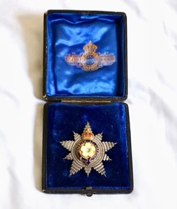 Vintage Cased Silver Metal & Enamel Primrose League Medal/Badge by T & J Bragg. - Picture 1 of 5