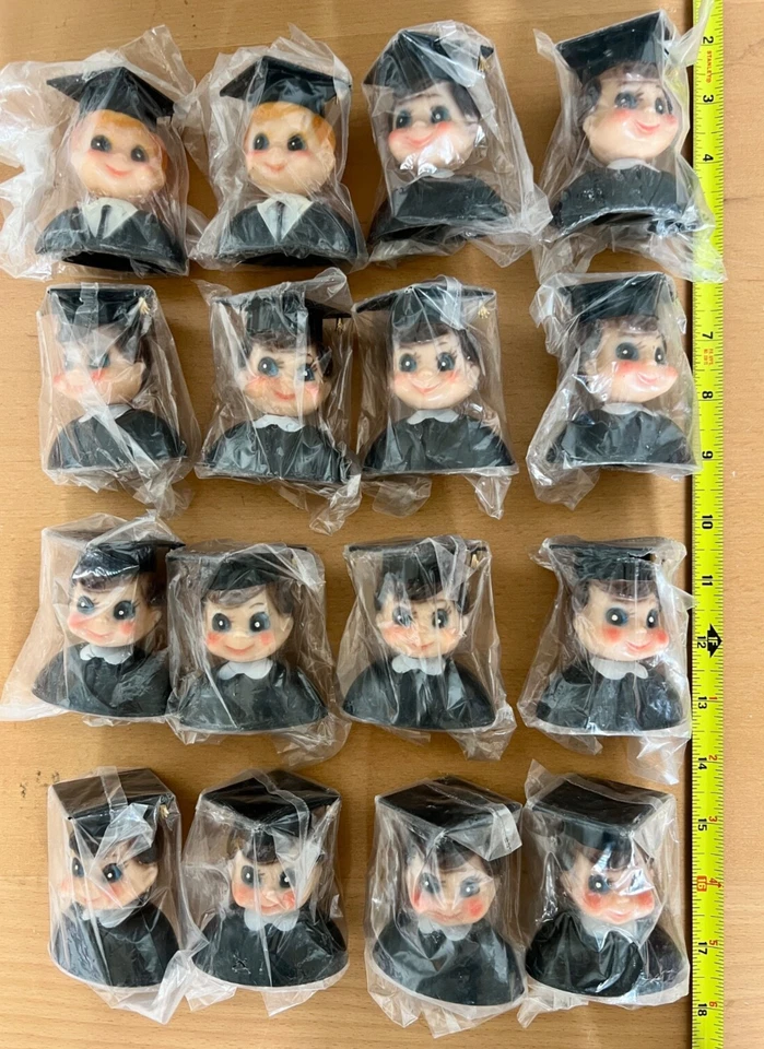 Lote De Colección De 16 Wilton Graduado Niño Plástico Decoración Pasteles Toppers Foto 1 de 1