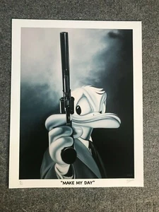 Impresión Make my Day Clint Eastwood Donald Duck Edición Limitada - Imagen 1 de 2