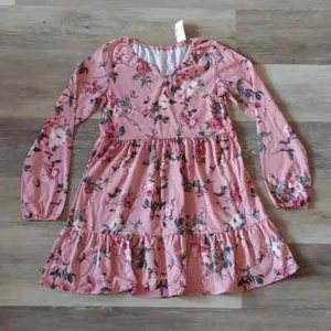 NWT Children's Place Girls Floral Long Sleeve Dress Size XL (14) - Picture 1 of 7