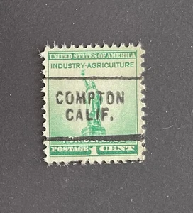 Compton, California Type 703 Precancel - 1 cent Defense Issue US #899 - CA - Picture 1 of 1
