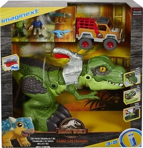 Imaginext Jurassic World Camp Cretaceous T-Rex Dinosaur Pursuit Playset - Picture 1 of 8