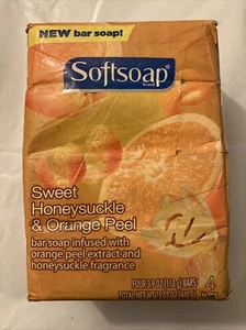 Softsoap Bar Soap Sweet Honeysuckle Orange Peel 4 Bars DISCONTINUED Look at Pics - Picture 1 of 6