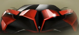Ferrari Race Concept Car HyperCar12SuperCar24Carousel Red1:18Custom Built Model - Picture 1 of 4