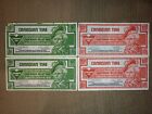 Canadian Tire Money 5 & 10 Cents  Lot of 4 Circulated Banknotes World Currency