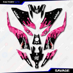 Pink Savage Camo Racing Graphics kit fits Yamaha Raptor 125 250 11-25 decals - Picture 1 of 2