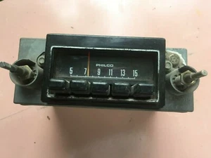 Vintage Philco FORD AM Pushbutton Radio, 1960's, Condition Unknown - Picture 1 of 8