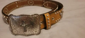 girls Nocona leather belt size 22 small - Picture 1 of 3