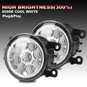 PAIR LED Bumper Fog Light Driving Lamp Clear Lens For Nissan NV200 2010-2019 - Foto 1 di 9