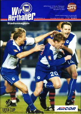 UEFA - EC III 2001/2002 Hertha BSC - Servette Genf, 06.12.2001 - Bild 1 von 2