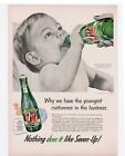 1955 Item :  7 Up Seven Soda Drank Cola Nothing Like It Vintage Print Ad