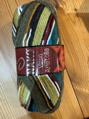 NAKO , VIZON ANATOLIA Aran Yarn, Nako Vizon Anatolia 100g X 5