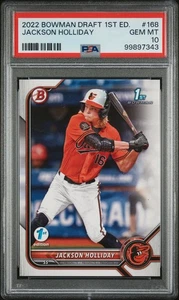 2022 Jackson Holliday Bowman Draft 1st Edition #BD-168 1st Paper - PSA 10 - Bild 1 von 2