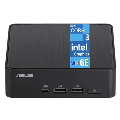 ASUS NUC 14 Pro Intel Core 3 100U 1.20GHz 32GB 2TB SSD W11 Pro Mini PC, Black - Image 1 of 4