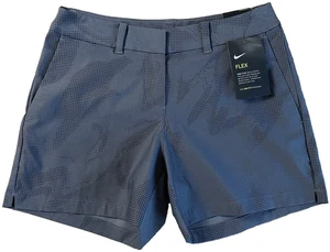 Nike Size 2 Golf Flex Dri-Fit Standard Fit Gray Shorts Dots Women - Picture 1 of 20