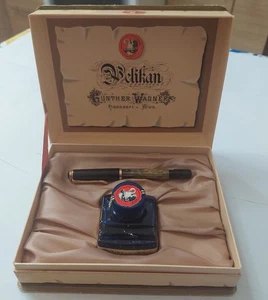 Vintage Pelikan 400 Tortoise Brown Stripe Fountain Pen 14K Gold Nib in Case - Picture 1 of 19