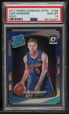 2017 Panini Donruss Optic Rated Holo Prizm Luke Kennard PSA 10 GEM MT Rookie RC - Image 1 of 2
