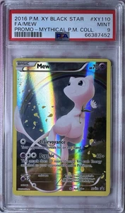 PSA 9 Pokemon Mew Mythical Pokemon Coll. Black Star Full Art Promo XY110 Neuwertig - Bild 1 von 2