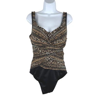 Miraclesuit Lionessa Escape One Piece Swimsuit Size 16 Animal Print NWOT SW-2105 - Image 1 of 4