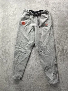Nike Clemson Team Club Fleece Jogger Sweatpants Size Large Gray Zipper Ankles - Picture 1 of 8