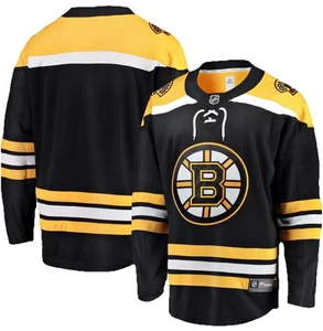 NWT Fanatics Boston Bruins Black Home Breakaway Jersey Men’s Large $135 - Picture 1 of 4