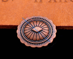 30 x clou rivet rapide en cuivre beauté antique sculpté pour concho maroquinerie