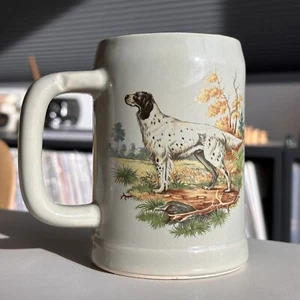 VINTAGE MCCOY ENGLISH SETTER beer stein Made In USA 0.5L 6395 - Picture 1 of 5