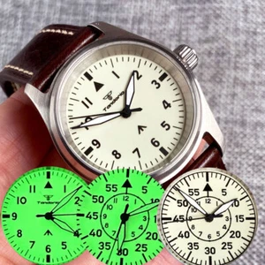 Reloj automático para hombre 36 mm Tandorio esfera luminosa negra cristal zafiro Japón NH35 - Imagen 1 de 11