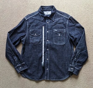 Freenote Cloth ~ Lambert - NWOT ~ Large Denim Shirt  ~ Work Western wear  L - Picture 1 of 12