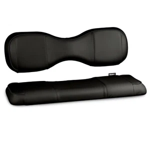 MODZ® RC Custom Golf Cart Rear Seat Covers - Black Base - Choose Pattern - Picture 1 of 43