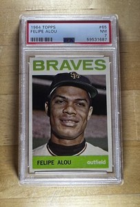 1964 Topps #65 Felipe Alou PSA 7 NM Mint Fresh Graded Slab