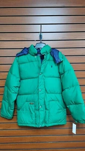 Polo Ralph Lauren GREEN Winter Long Outwear Jacket for Kids size XL(18-20) - Picture 1 of 4