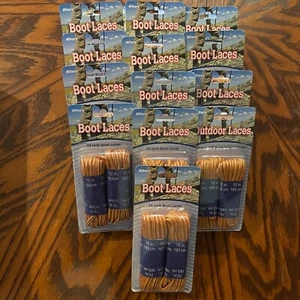 LOTE DE 16 CORDONES PARA BOTAS 2 PARES PAQUETES ORO AMARILLO 72" CORDONES PARA BOTAS 64 EN TOTAL - Imagen 1 de 3