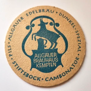VECCHIO SOTTOBICCHIERE BIRRA ALLGAUER BRAUHAUS KEMPTEN - Imagen 1 de 2