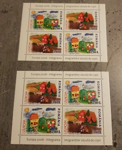 ROMANIA EUROPA 2 MINIATURE SHEETS MNH - Picture 1 of 1