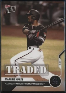 Starling Marte 2020 Topps Now #186 Acquired by Marlins from Diamondbacks PR: 199 - Bild 1 von 2