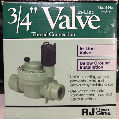 Lawn Genie In-Line Solenoid Valve 3/4” in. 150 psi 54048 - Image 1 of 2