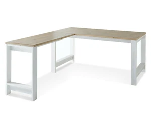 Winkelschreibtisch Winkelkombination Schreibtisch Tisch Büro JADY MDF Pinie  - Bild 1 von 12