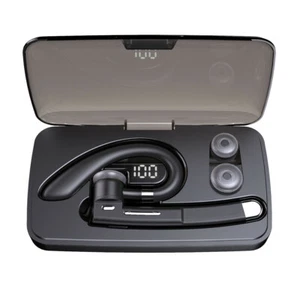 Bluetooth Headset Wireless Earphone Ear Hook Music Earbud with Charging Case - Picture 1 of 12
