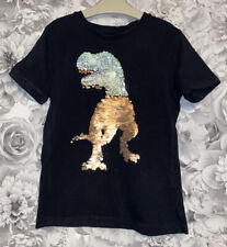 Boys Age 6 (5-6 Years ) Next T Shirt Top - Dinosaur Sequin Changing